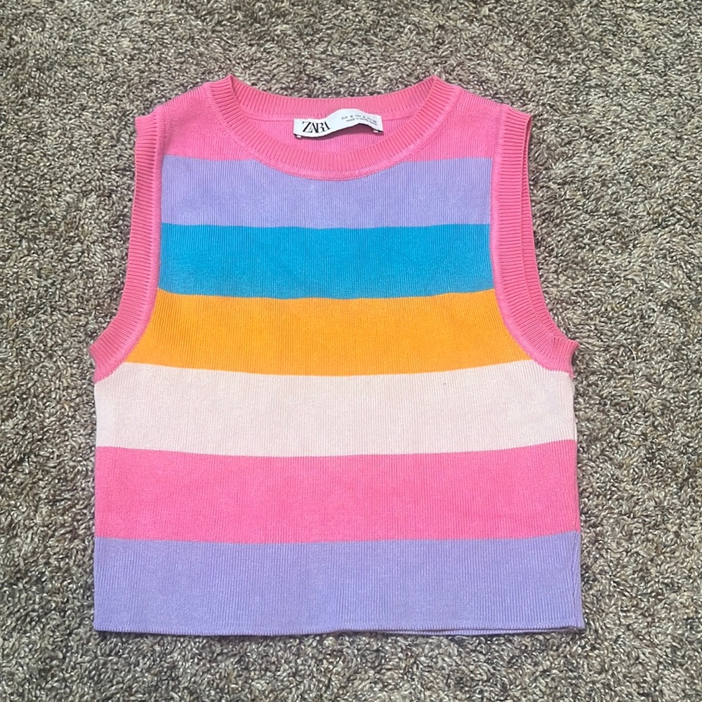 Colorful stripped tank top
